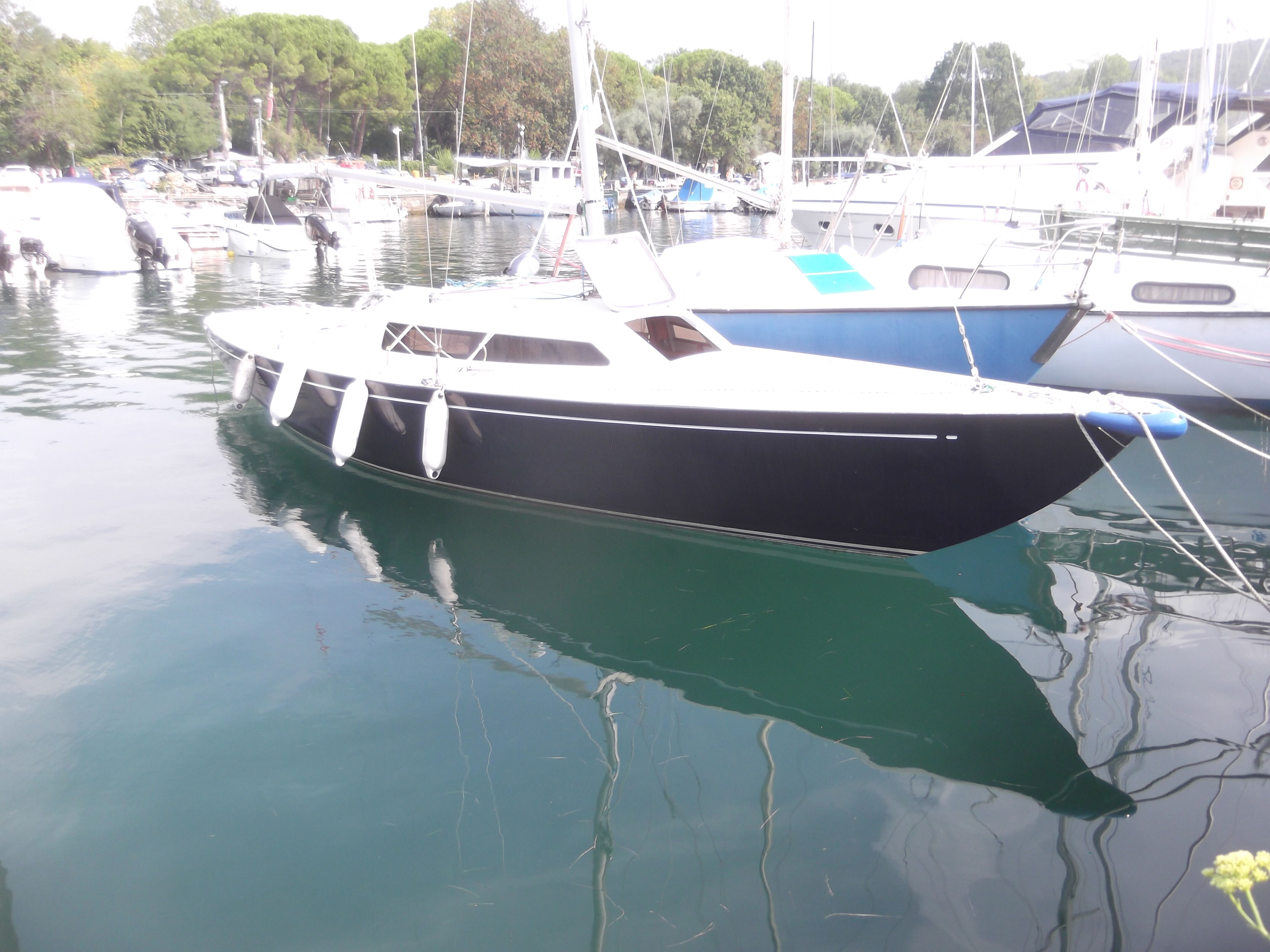 Triest : Das H-Boot am Liegeplatz.