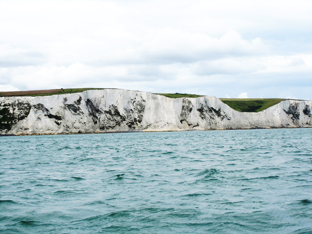 The white cliffs of Dover.