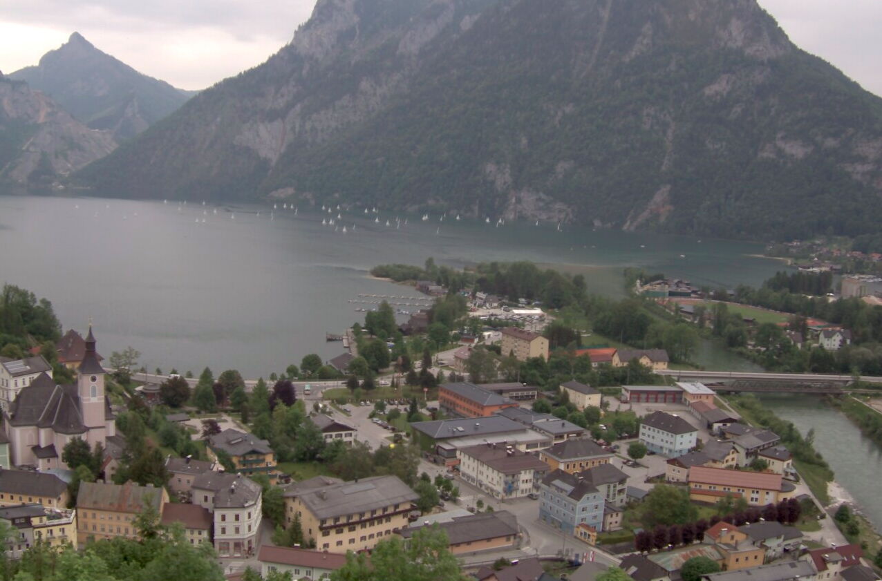 WebCam Ebensee: Blick auf das Regattagebiet.