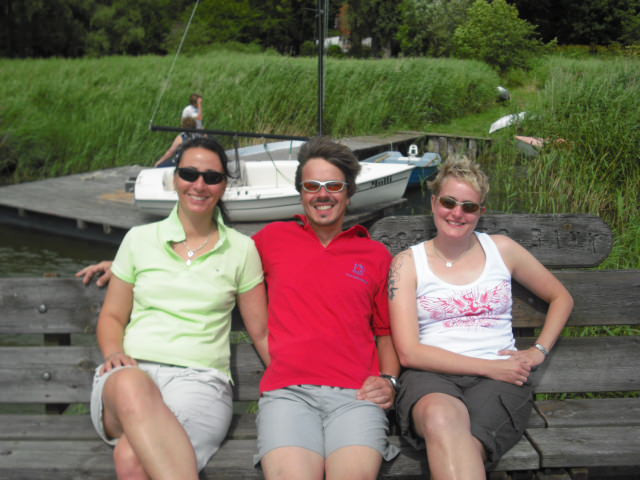 Kerstin und Peter Späth mit Christa Steffens.