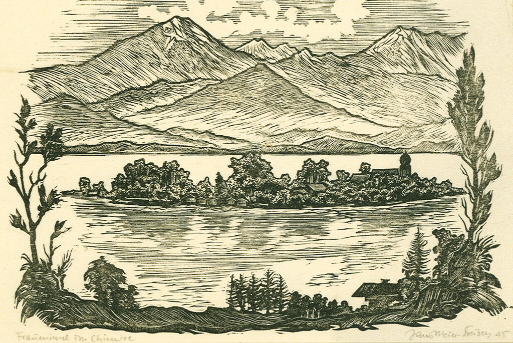 Die Fraueninsel im Chiemsee.