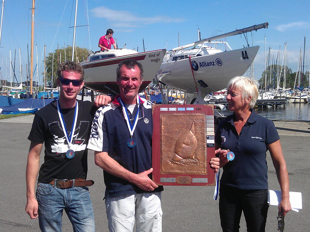 Die siegreiche Mannschaft NED 90: Michel, Hans und Marjolein Peulen.