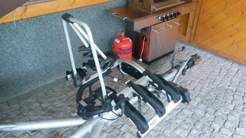 Fahrradträger für den H-Boot-Trailer