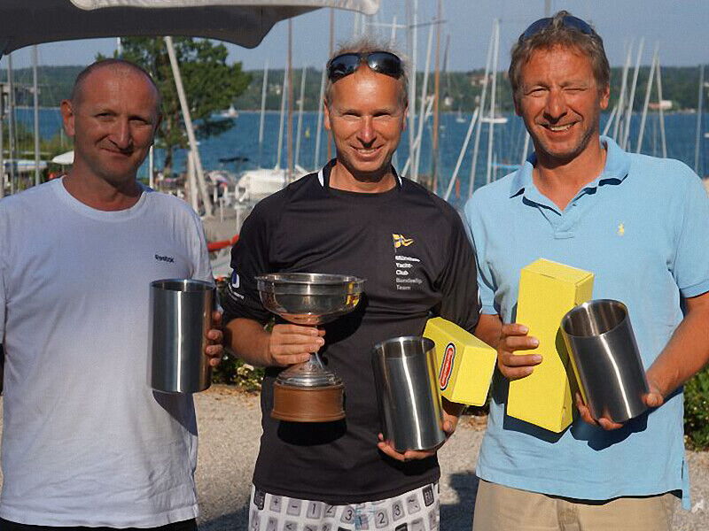 H-Boot Elfi Sommerpokal 2015 : Die Zweitplazierten: Flo Wider, Kay Niederfahrenhorst und Michael Hiebinger.