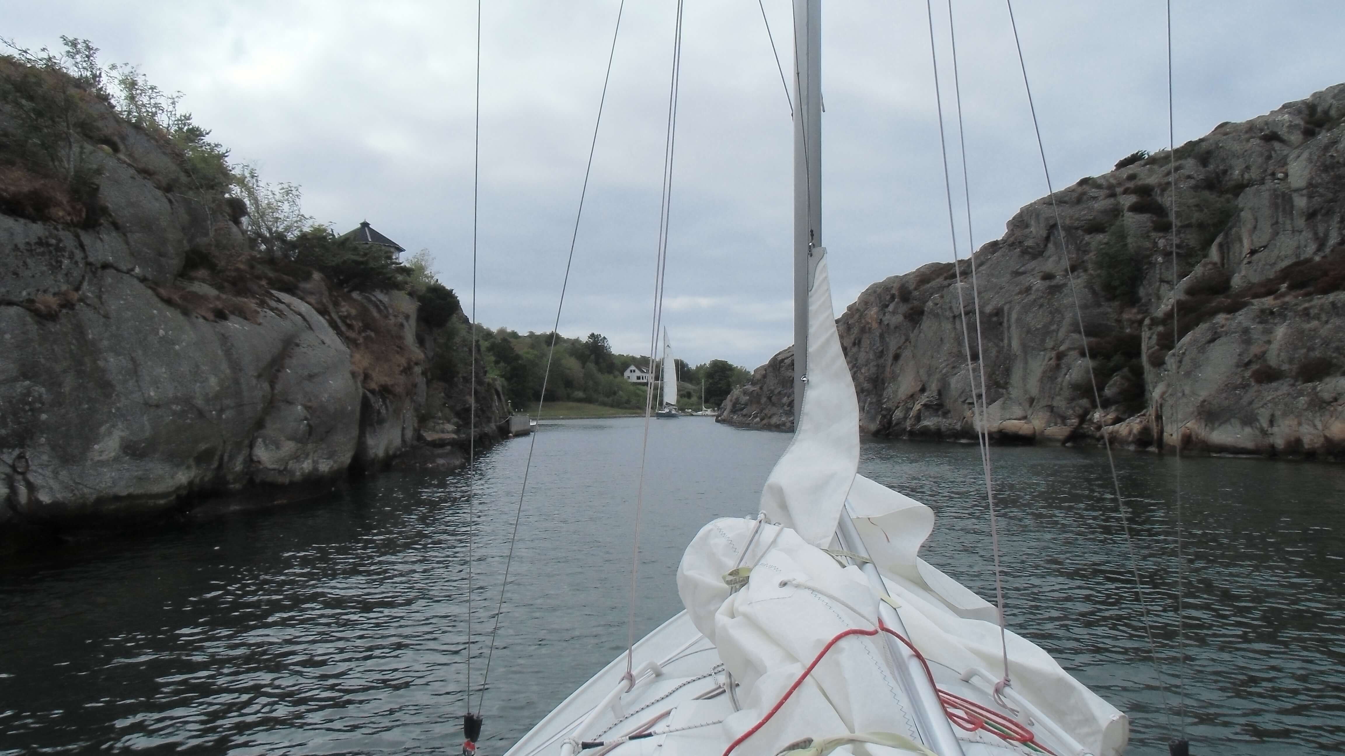 Felsdurchfahrt nach Marstrand