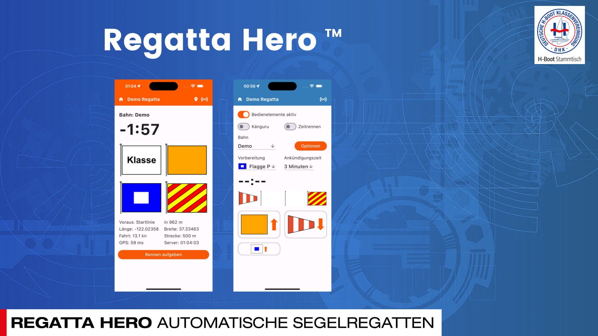H-Boot Stammtisch : Regatta Hero - Automatische Segelregatten.